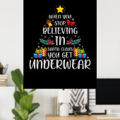 Fröhliche Weihnachten, wenn Sie aufhören, daran zu Poster (Heimbüro)