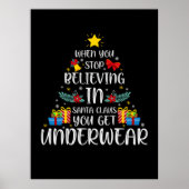 Fröhliche Weihnachten, wenn Sie aufhören, daran zu Poster (Vorne)