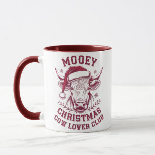Fröhliche Weihnachten Western Cow Lover Club Xmas  Tasse