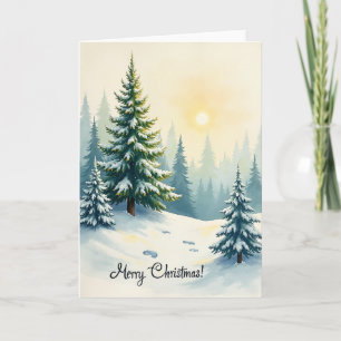 Fröhliche Weihnachten Winter Wonderland Karte