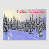 Fröhliche Weihnachten - Wintersolstice Magnetkarte (Vorderseite)