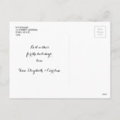 Fröhliche Weihnachten Wird Holiday Foto Postcard (Rückseite)