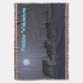 Frohliche Weihnachten - Wolfpack Decke (Vorderseite Vertikal)