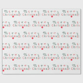 Fröhliche Weihnachten, Zierkunst Muster Geschenkpapier (Flach)