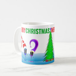 Fröhliche Weihnachts-Cartoon Kaffeetasse