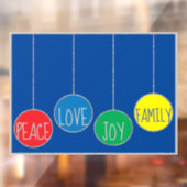 Fröhliche Weihnachts-Decos-Fensterklammer Fensteraufkleber (Blatt 2)