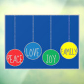 Fröhliche Weihnachts-Decos-Fensterklammer Fensteraufkleber (Blatt 3)