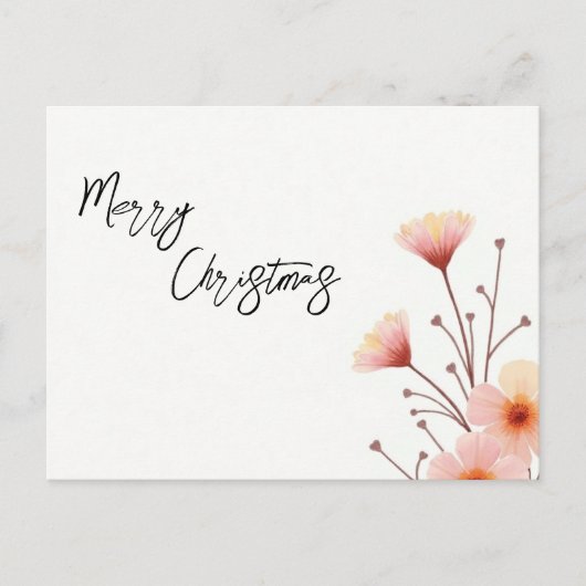 Fröhliche Weihnachts-Familie Neujahrsbotschaft Feiertagspostkarte (Vorderseite)