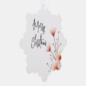 Fröhliche Weihnachts-Familie Neujahrsbotschaft Ornament Karte (Rechts)