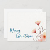 Fröhliche Weihnachts-Familie Neujahrsbotschaft Postkarte (Vorne/Hinten)