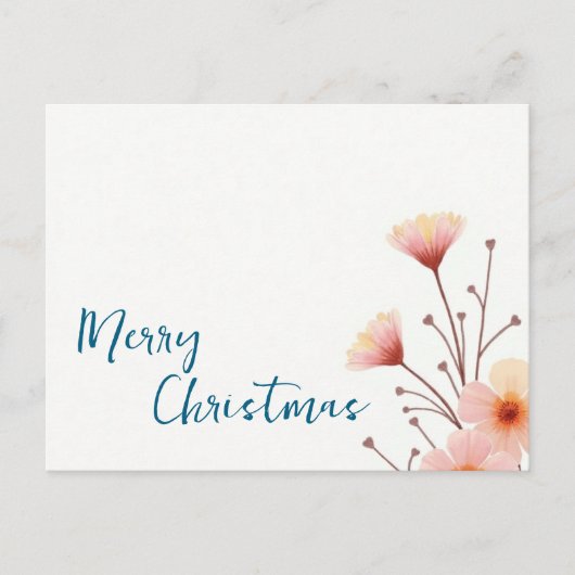 Fröhliche Weihnachts-Familie Neujahrsbotschaft Postkarte (Vorderseite)