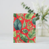 Fröhliche Weihnachts-Familie Neujahrsbotschaft Postkarte (Stehend Vorderseite)