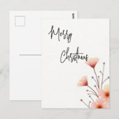 Fröhliche Weihnachts-Familie Neujahrsbotschaft Postkarte (Vorne/Hinten)