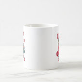 Fröhliche Weihnachts-Farben Weihnachtsmann Kunst, Kaffeetasse (Mittel)