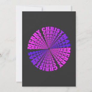 Fröhliche Weihnachts-farbige Design Fluorescent Feiertagskarte