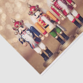 Fröhliche Weihnachts-farbige Nutcrackers Seidenpapier (Ausschnitt)