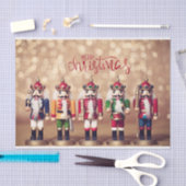 Fröhliche Weihnachts-farbige Nutcrackers Seidenpapier (Handwerk)