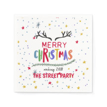 Fröhliche Weihnachts-farbige Rentierklänger und St