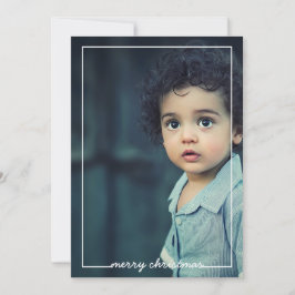 Fröhliche Weihnachts-Fotokartenüberlagerung, Farbw Feiertagskarte