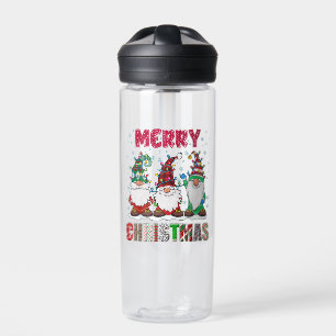 Fröhliche Weihnachts-Gnom-Familie Lustiger Weihnac Trinkflasche