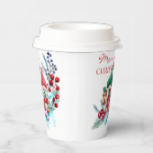 Fröhliche Weihnachts-Gnomes-Papier-Cups Pappbecher (Rechts)