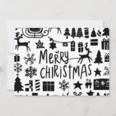 Fröhliche Weihnachts-Grafikkarte Feiertagskarte (Vorderseite)