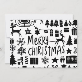 Fröhliche Weihnachts-Grafikkarte Feiertagskarte