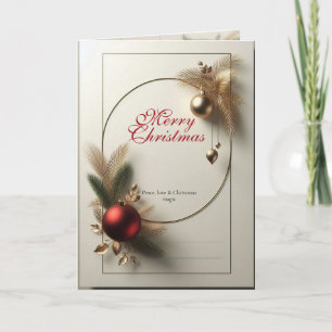 Fröhliche Weihnachts-Grusskarte Elegantes Weihna Karte