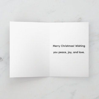 Fröhliche Weihnachts-Klappkarte Karte