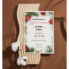 Fröhliche Weihnachts-Minimalist-Einladung | Modern Einladung
