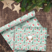 Fröhliche Weihnachts-Minz Geschenkpapier