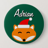 Fröhliche Weihnachts-Party-Buttons mit süßem Weihn Button (Vorderseite)