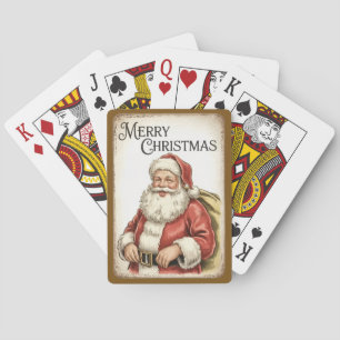 Fröhliche Weihnachts-Poker-Spielkarten  Spielkarten