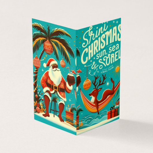Fröhliche Weihnachts-Postkarte (Vorderseite)