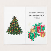 Fröhliche Weihnachts-Postkarte (Innenseite Aufgefaltet)