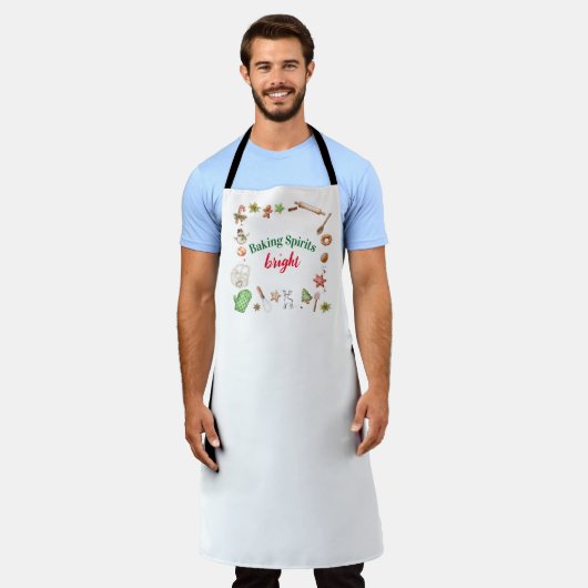 Fröhliche Weihnachtsbäckerei Schürze (Getragen)