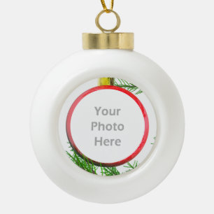 Fröhliche Weihnachtsbaum-Dekoration Keramik Kugel-Ornament