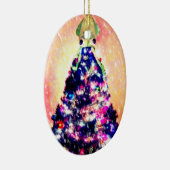 Fröhliche Weihnachtsbaum-Verzierung des Keramik Ornament (Rechts)