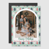 Fröhliche Weihnachtsbaumkarte Magnet (Vorne/Hinten)