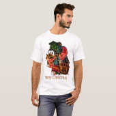 Fröhliche Weihnachtsbeleuchtung T-Shirt (Vorne ganz)