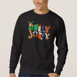 Fröhliche Weihnachtsbonbon-Buchstaben Sweatshirt