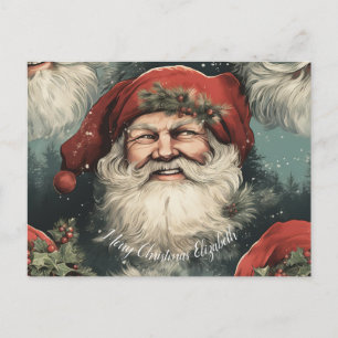Fröhliche Weihnachtsbotschaft Feiertagspostkarte