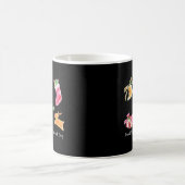Fröhliche Weihnachtsbotschaft Holiday-Illustration Kaffeetasse (Mittel)