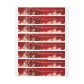 Fröhliche Weihnachtsbrauch-Mitteilungs-Verpackung Rundum-Adressaufkleber (Bogen)