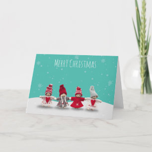 Fröhliche Weihnachtsbrüderlichkeit Feiertagskarte