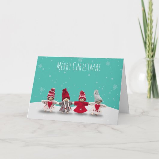 Fröhliche Weihnachtsbrüderlichkeit Feiertagskarte (Vorderseite)