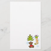 fröhliche Weihnachtsdekoration Briefpapier (Vorderseite)