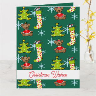 fröhliche Weihnachtsdekoration Karte