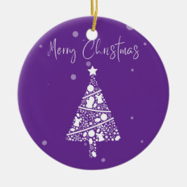 fröhliche Weihnachtsdekoration Keramik Ornament