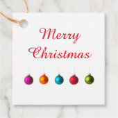 Fröhliche Weihnachtsdekoration mit Text Geschenkanhänger (Vorderseite)